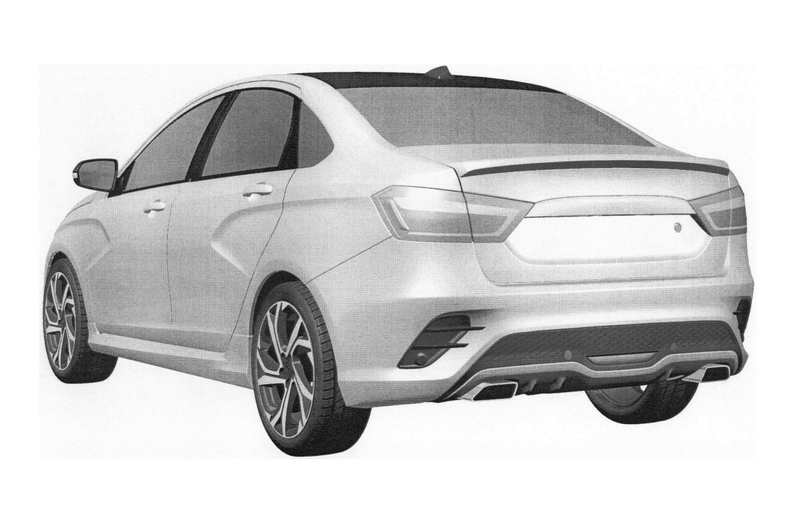 «АвтоВАЗ» запатентовал дизайн Lada Vesta Sport